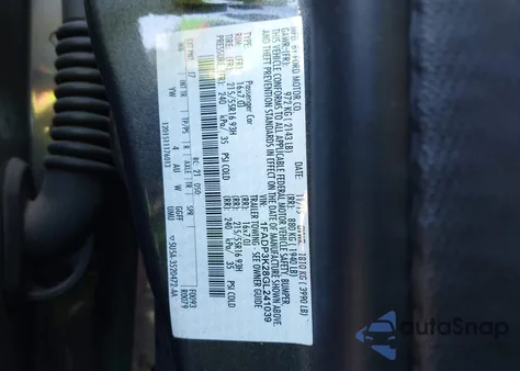 2016 Ford Focus Se из США, поврежденный, VIN 1FADP3K28GL241039